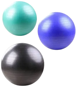French Fitness Anti Burst Stability Exercise Ball Set of 3 (55 to 75 cm) (New)