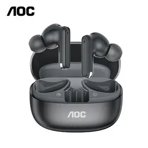 AOC ACT1511 Wireless Earbuds – Bluetooth 5.4 Headphones with Noise Cancelling, Deep Bass, Long Battery Life & IPX4 Waterproof Design for Sports, Music & Calls