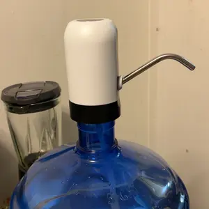 Rechargeable Water Dispenser Portable Water Table Pump with Battery & USB Charging for 5-Gallon Bottles Bottom Loading Portable for Camping & Kitchen Use Automatic Operation Lightweight Compact Design