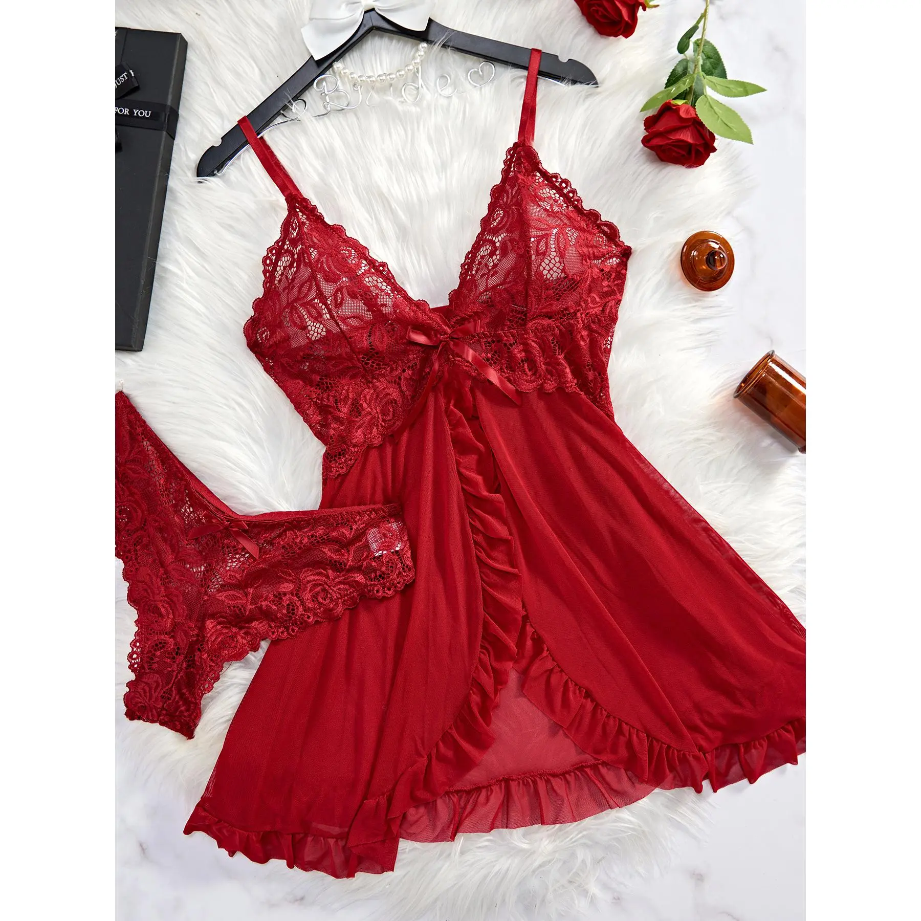 Underwear Set New Pink and Red Sexy Lingerie Outfit Women's Lingerie Set Dress Sleep Wear Nightdress Clothes Women's Panties Sets - TikTok Shop Underwear Set New Pink and Red Sexy Lingerie Outfit Women's Lingerie Set Dress Sleep Wear Nightdress Clothes Women's Panties Sets - TikTok Shop