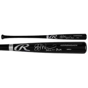 JJ Wetherholt St. Louis Cardinals Autographed Black Rawlings Pro Bat with "2024 7th Pick" Inscription - Fanatics Authentic Certified