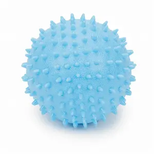 Spiked TPR Ball With Bell Fetch Toy