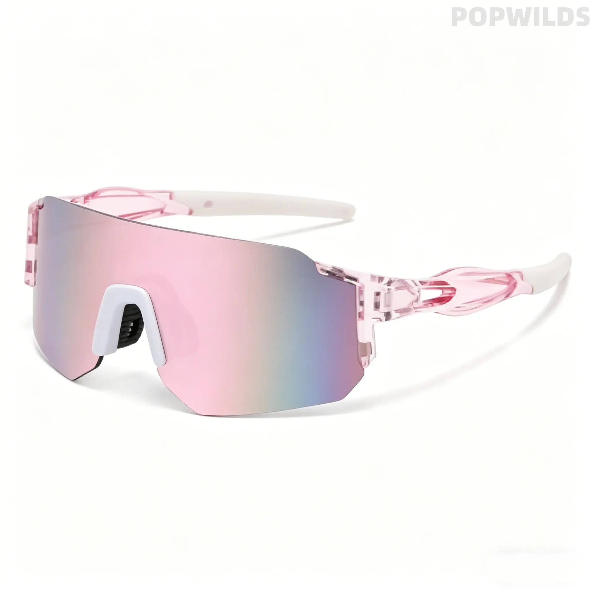 Shield Sunglasses for Women, Colorful Integrated Lens Design, Lightweight Anti-UV Eyewear for Cycling & Outdoor Sports, Sport Women's Sunglasses, Anti-Uv Women's Sunglasses