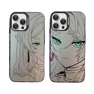 Japan Anime Comic Frieren Phone Cases For iPhone 17 Promax Pro Air 16 Plus 15 14 13 12 Black Matte Anti Fall Shockproof Protective Cover