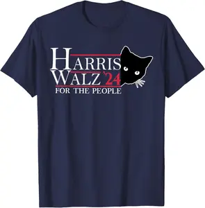 Harris Waltz 2024 For The People Cat Lady VINTAGE TEE Unisex T-Shirt Hoodie Sweatshirt Tank Top