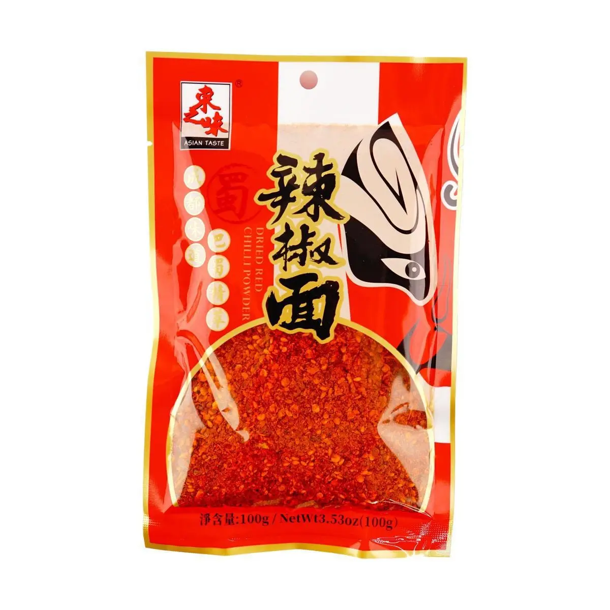 ASIAN TASTE Sichuan Chili Flakes 100g - Authentic Chinese Hot Pepper Powder for Cooking & Seasoning
