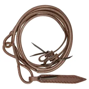Billy Royal Rolled Oiled Leather Romel Reins