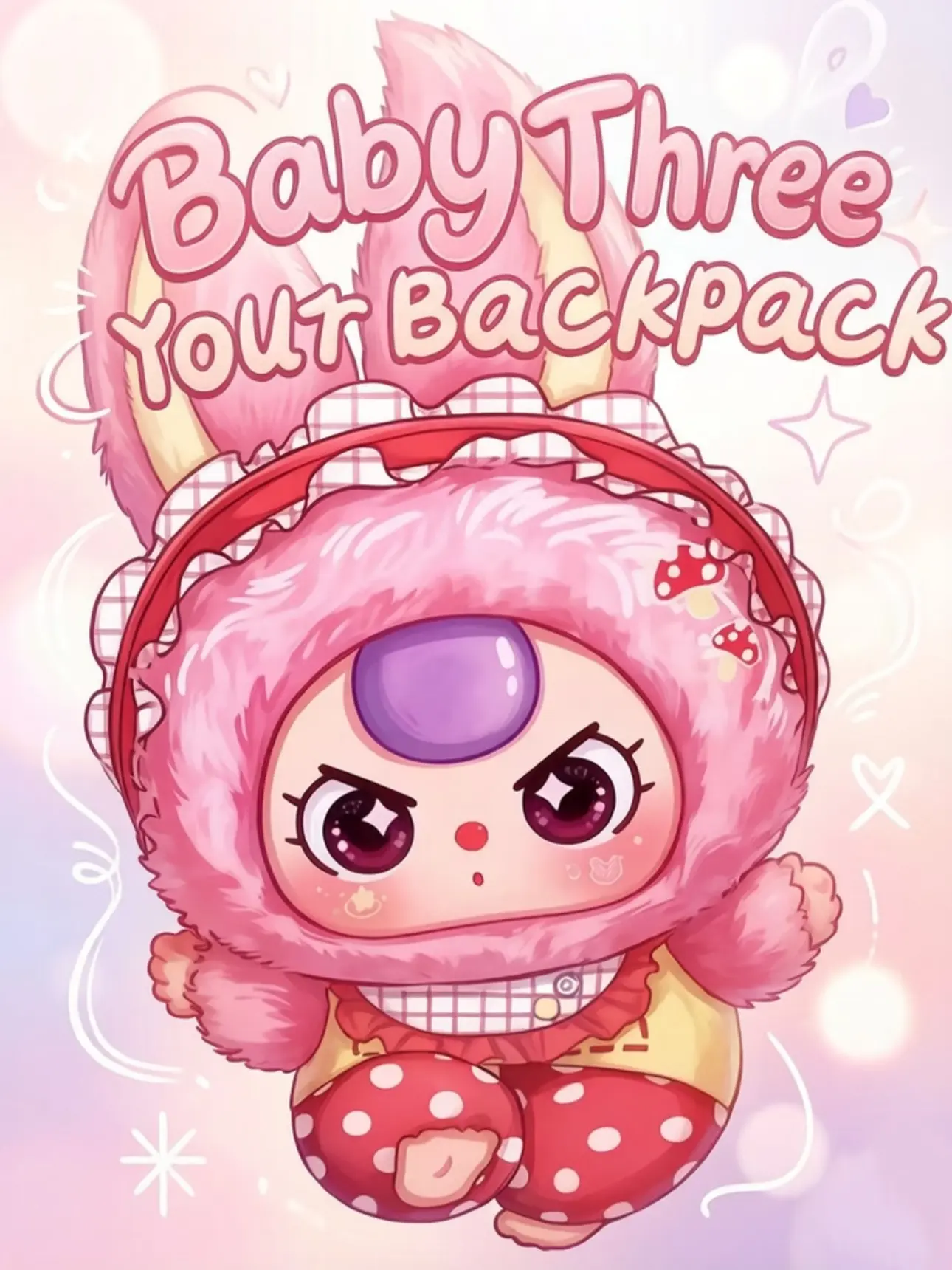 Oversized Plush Backpack Soft Stuffed Bag for Kids