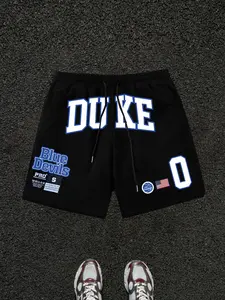 Men's Letter Print Pajama Shorts, Casual Comfy Breathable Shorts for Summer, Men's Sleepwear & Loungewear for Daily Wear