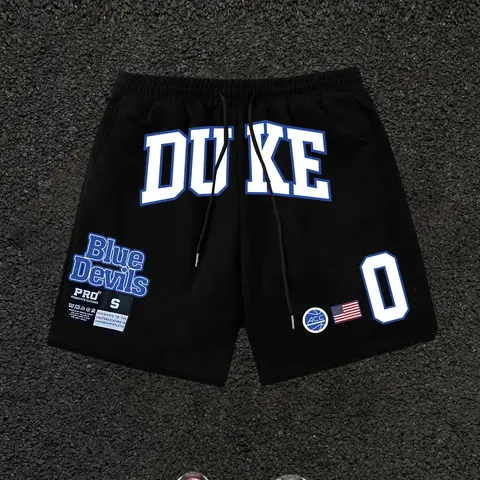 Men's Letter-Print Lounge Shorts, Sports-Inspired Casual Shorts with Elastic Drawstring Waist, Comfortable, Breathable Summer Loungewear for Relaxing and Everyday Wear, Menswear