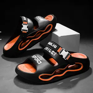 Trendy Double-Strap Chunky Slides | Super Soft "Cloud Feel" Platform Clogs | Fashion Sport Mules with Adjustable Buckle for Men & Women