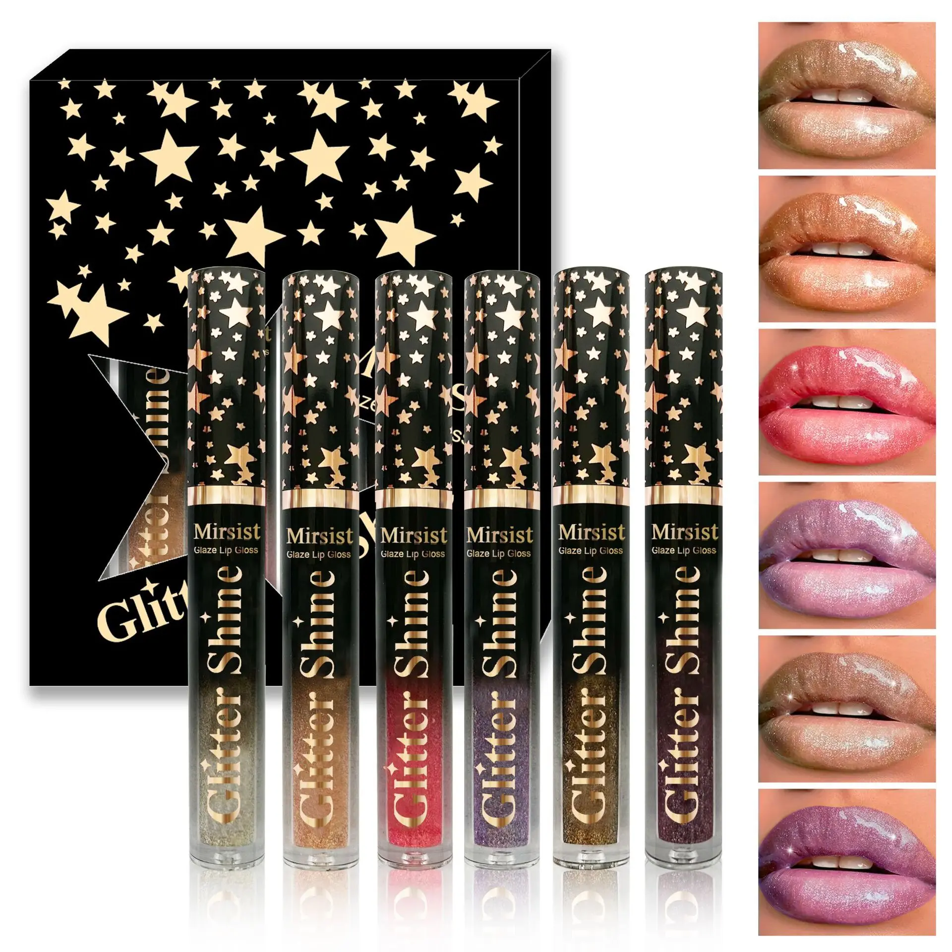 6-Piece Shiny Lip Gloss Set – Mirror Glass Finish, Ultra Glossy, Hydrating & Moisturizing for Plump Jelly Lips, Glowing Dolly Look & All-Day Lip Care - Beginner Friendly Daily Makeup Tool for Women, Women's cosmetics, Lip makeup tools