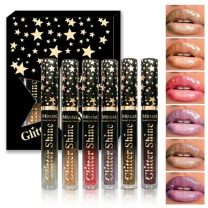 6-Piece Shiny Lip Gloss Set – Mirror Glass Finish, Ultra Glossy, Hydrating & Moisturizing for Plump Jelly Lips, Glowing Dolly Look & All-Day Lip Care - Beginner Friendly Daily Makeup Tool for Women, Women's cosmetics, Lip makeup tools