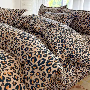 3-piece bedding, zebra pattern, soft and skin-friendly bedding, including 1 duvet cover and 2 pillowcases, no filler, suitable for dormitory, bedroom, family use, a variety of sizes are available