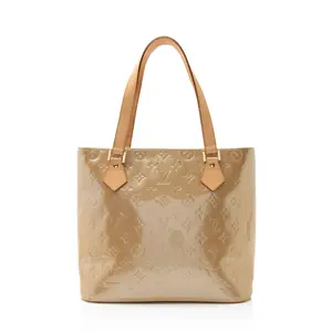 Pre-owned Louis Vuitton Leather Tote Bags Vintage Monogram Vernis Houston Tote