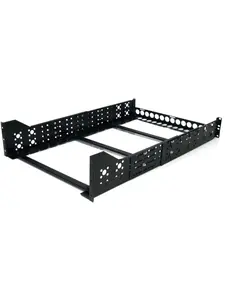 StarTech ST-UNIRAILS3U 3U Fixed 19 in. Adjustable Depth Universal Server Rack Rails