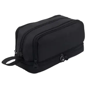 Large Capacity Oxford Fabric Pencil Case, Multi-Compartment Stationery Organizer Bag for Students Office Use, School Supplies Gift Makeup Bag