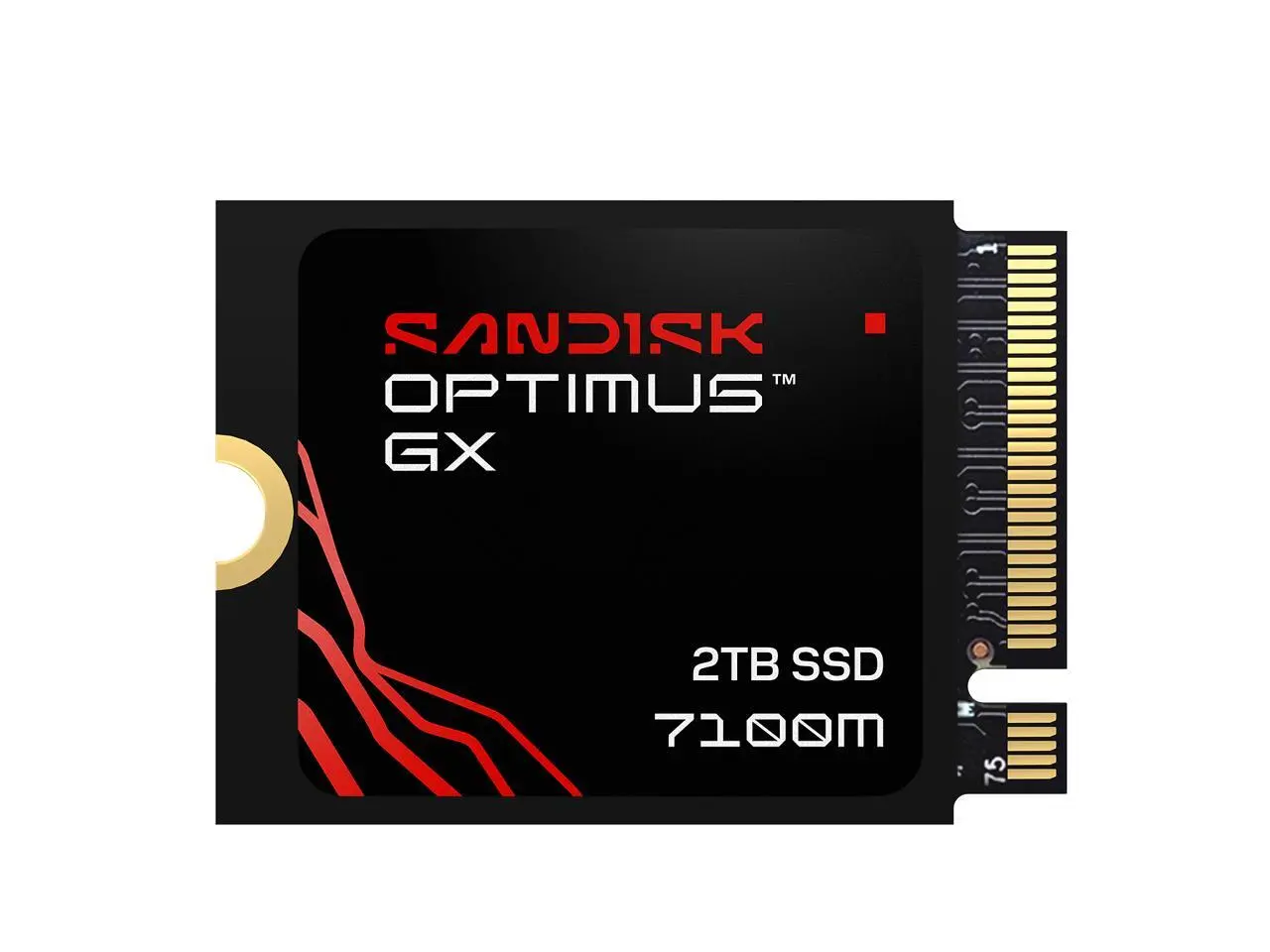 SANDISK Optimus™ GX 7100M PCIe® 4.0 x4 M.2 2230 NVMe™ 2TB SSD 3D NAND TLC Internal Solid State Drive (SSD) SDSP71200TAT-000E0