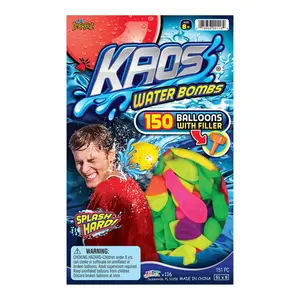 Kaos  Water Balloons with Filler Rubber Latex, 151 Piece