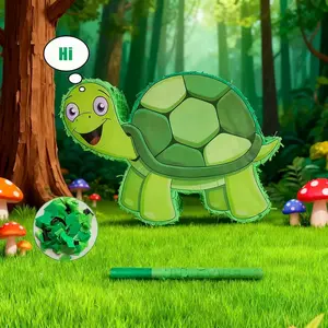Land Turtle Pinata Set, Colorful Animal Theme Party Supplies, Birthday Party Decorations, Festival Events, Outdoor Team Building Activities