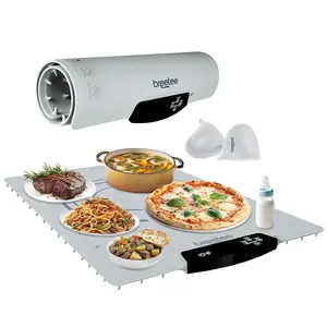 BREETEE WarmPad Pro - Electric Food Warming Mat  Keep Every Meal Warm  Silicone Heating Mat with 9 Temperature Settings from 104°F to 248°F - Roll Up Warming Mat for Dinner, Party, Events