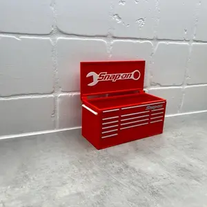 Snap on Workbench Toolbox Pen Holder - Mini Tool Chest Organizer for Desk, Durable 3D-Printed Material, Ideal for Mechanics, Woodworkers, and DIYers