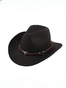 Western Cowboy Hat Set (hat Base + Wrapping Film), Unisex Denim Cap, Wide Brim Cowgirl Hat, Outdoor Parade Campfire Party