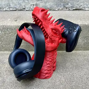 Dragon Headphones and Controller Stand - 3D Printed Gaming Decor