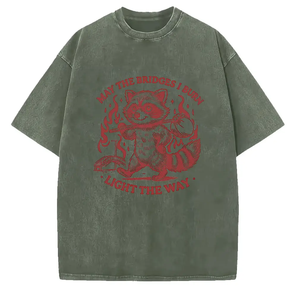 Washed T-shirt-Green