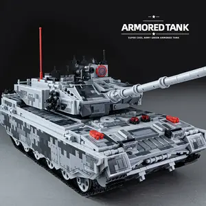 2000+ Pieces Building Block Tank Toy Building Set, Moving Tracks, Rotating Turret, Rich Playability, Desktop Decoration, Gift for Friends, Building Block Model, Building Blocks Set