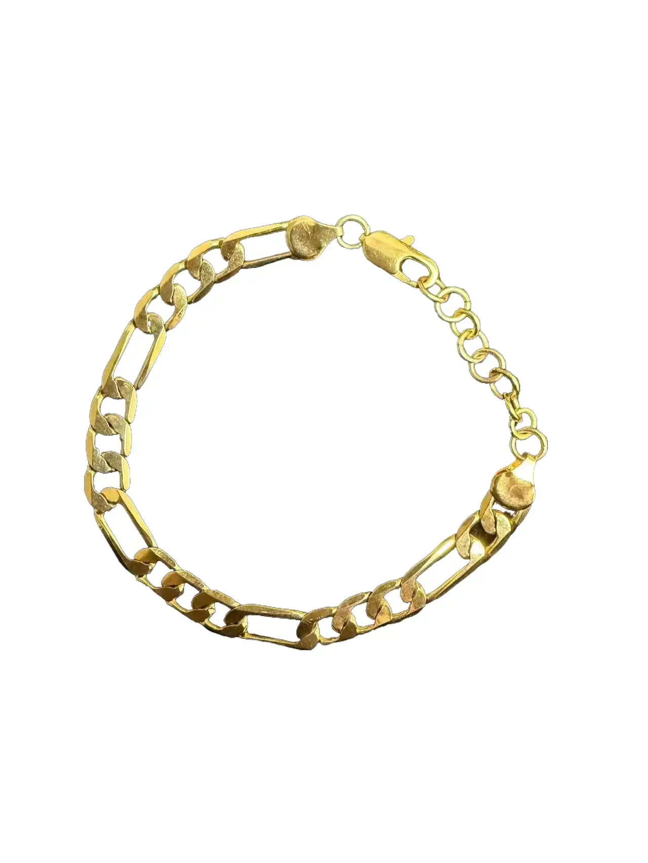 Figaro Bracelet Classic Interlocking Wrist Jewelry Sleek Stylish Statement Piece For Solo Wearing And Trend-forward Stacked-layer Looks