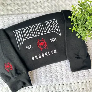 Morales Varsity embroidered sweatshirt Casual Embroidery Unisex
