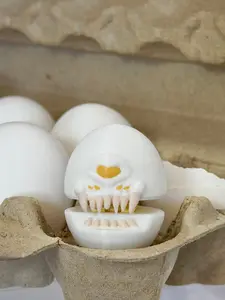 Angry Egg Fidget Clicker – 3D-Printed Desk Toy