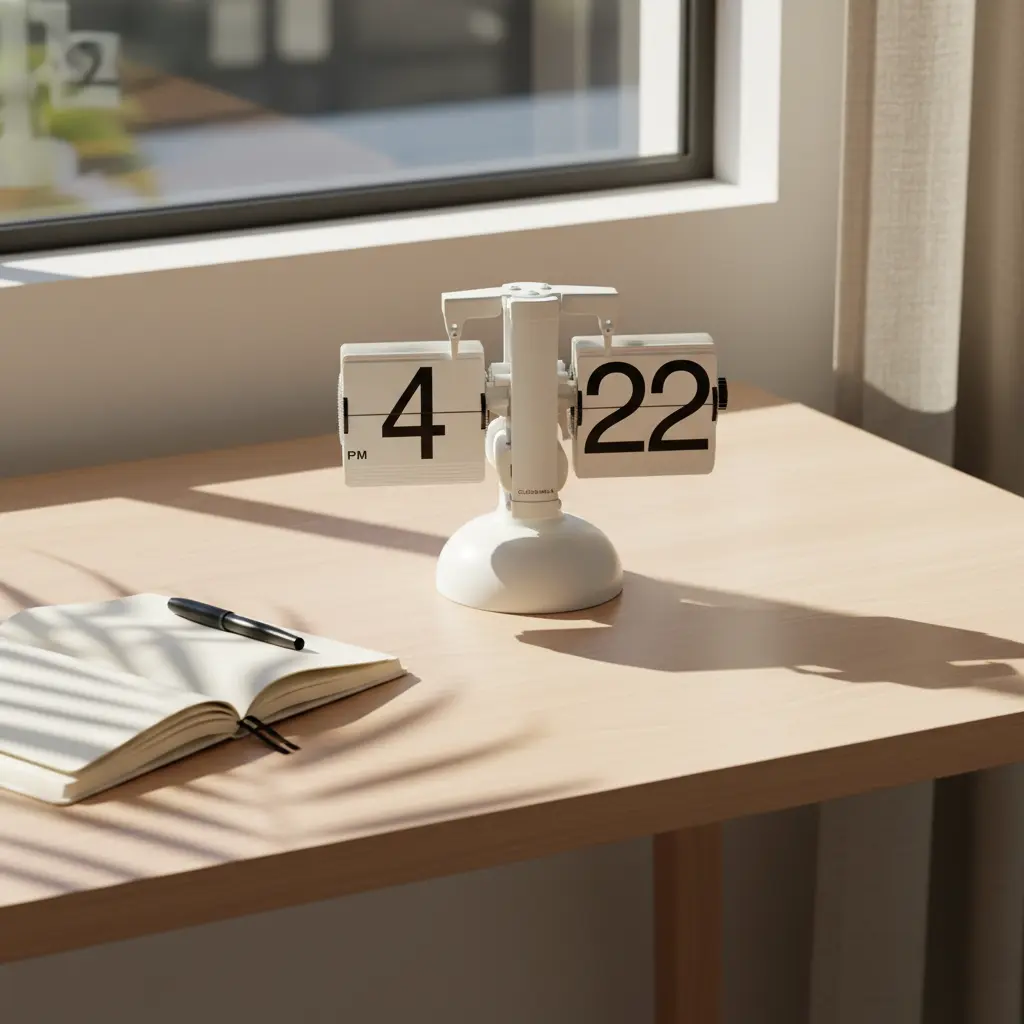 Modern Desk Flip Clock Modern Desk Flip Clock