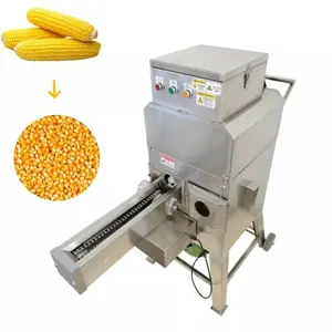 YOKOMA Stainless Steel Automatic Corn Thresher Maize Sheller Niblet Collector 220V/110V