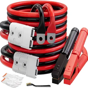 0 Gauge 30 FT Heavy Duty Jumper Cables for  , 1000Amp Quick Connect Booster Cables for Jump Starting  or Weak , Suitable for 8L Gas & 6L , Carrying Bag Included