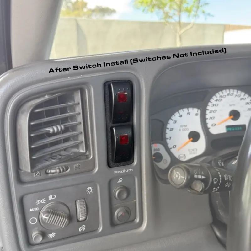99-06 GMC/Chevy gmt800 Switch Panel for Car Interior Accessories Durable Black Plastic Material