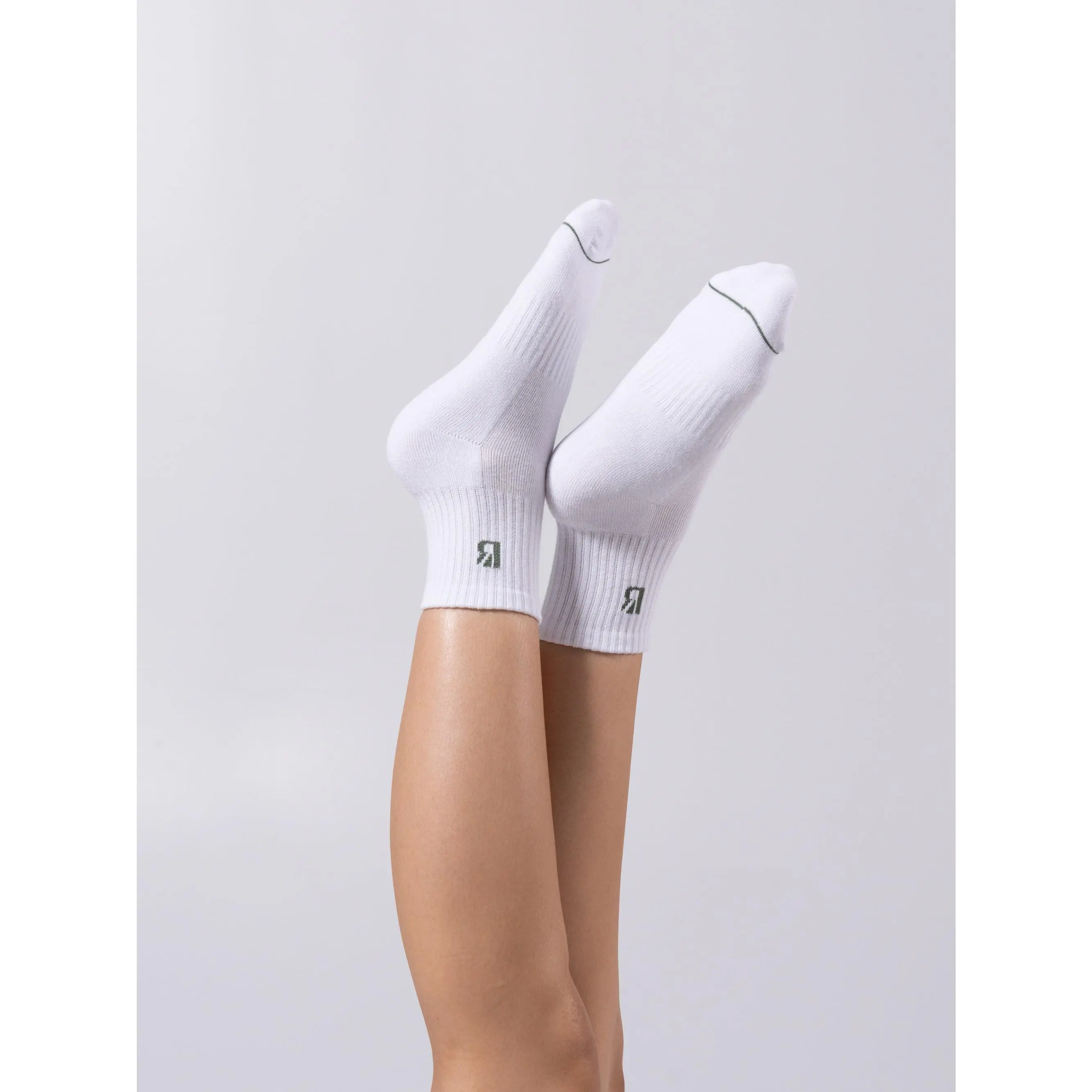 3 Pack Quarter Crew Socks - Essential Neutrals