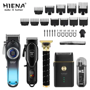 Men's Professional Hair Trimmer Set, Wireless USB Charging, Long Hair Trimmer, Cordless Trimmers, Ideal Care Solution, 5-Piece Kit, Cordless Rechargeable Trimmer
