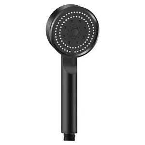 High Flow Black Handheld Showerhead with 5 Adjustable Spray Modes - Easy to Install, Stylish Bathroom Upgrade, Plastic Material, Perfectly Enhances Shower Experience, Shower Accessory