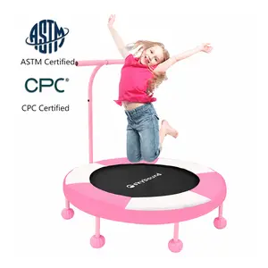 SkyBound 36-inch indoor and outdoor baby trampoline - Suitable for children over 3 years old, featuring an upgraded 2.0mm steel frame, with adjustable handles, balance support and spiral springs - Children's leisure toy, birthday gift