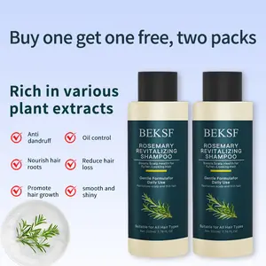 【Buy 1 Get 1 Free】BEKSF Anti-hair loss shampoo oil control anti-dandruff hair care rosemary repair reduce hair loss scalp cleansing conditioner 220ML Moisture Haircare Cleanser Hydrate Moisturizer Hydrating Moisturizing-3