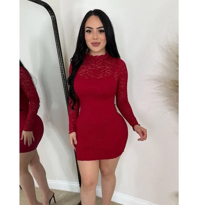 red push up dress Velvi - Sutton Slip Dress - Red - Final Sale