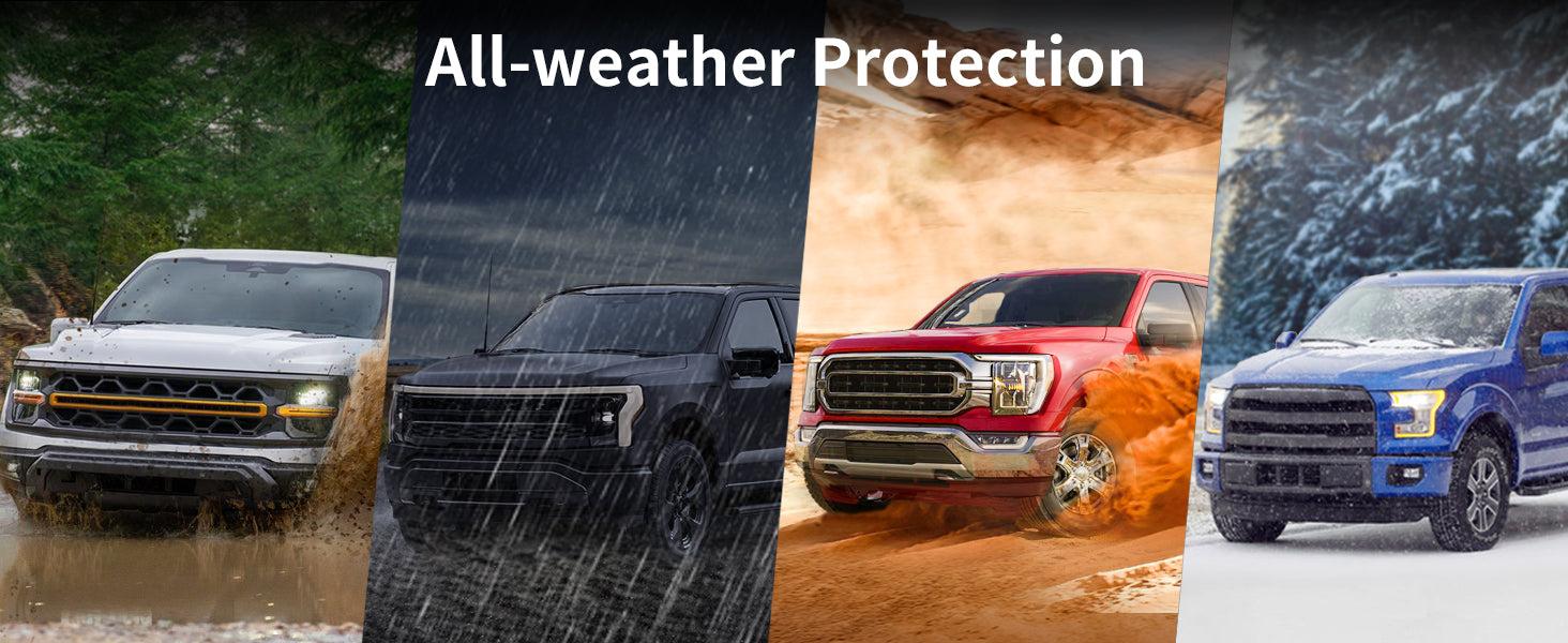 Lasfit fit for 2015-2026 Ford F-150 1st Row Floor Mats, Fit Carpet Floor Only