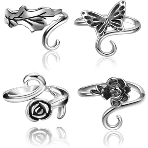 Crochet Ring for Fingure Adjustable Crochet Tension Ring Yarn Tension Rings Easy Crocheting Crochet Accessories Mother Grandma Thanksgiving Presents