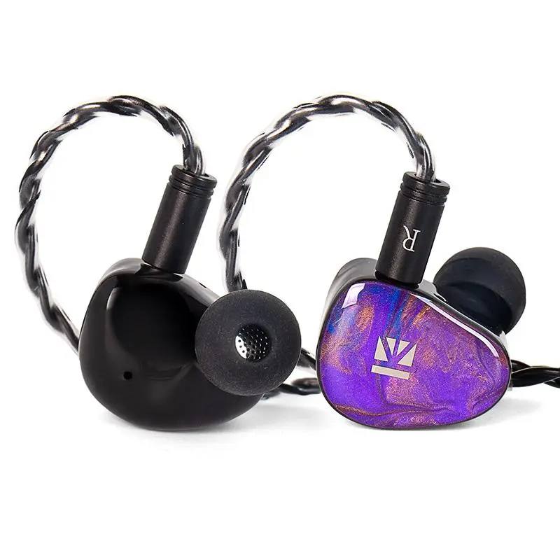 KBEAR KB02 in-ear Monitor Headphone, 10mm Beryllium-plated Diaphragm IEM with Detachable 2 Pin Cable, Earphone for Musicians Audiophiles Singers, Headset, High Quality Deep Bass Headphones