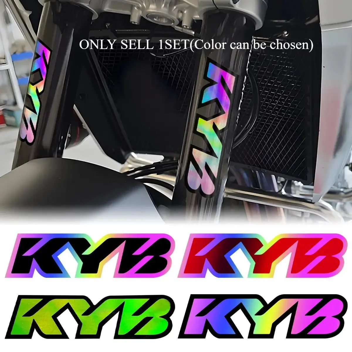 2PCS/SET its vehicle forks of scooter mod meets, during mod part chats, this sticker instantly becomes a topic starter of “which KYB shock model did you choose” , fellow riders exchange shock upgrade insights Decals Decals Stickers