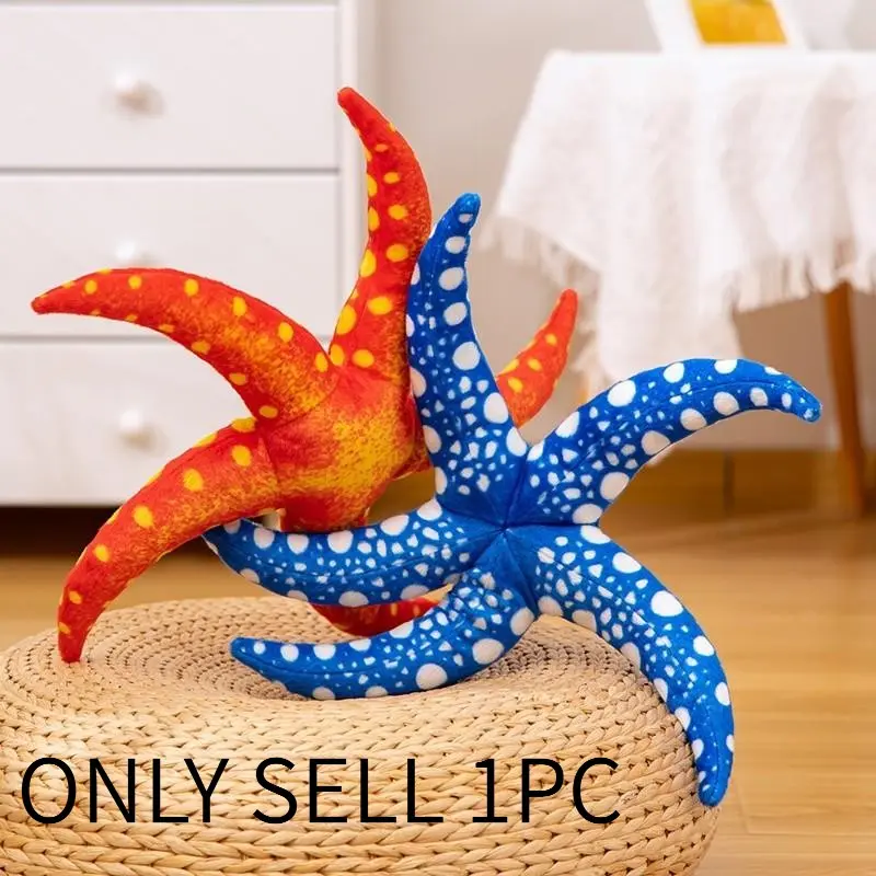 Realistic Starfish Pillow Soft Washable Sofa Decoration Home Decor, Perfect Holiday Gift for Friends, Medium Size, Soft Cushions