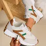 Plus-Size Women's Pointed-Toe Lace-Up Thick-Soled Non-Slip Sneakers, Casual Sneaker Trainer, Fashionable Casual Sneakers, Stylish Casual Sports Shoes for All-Season Outdoor Wear, All Day Sneakers