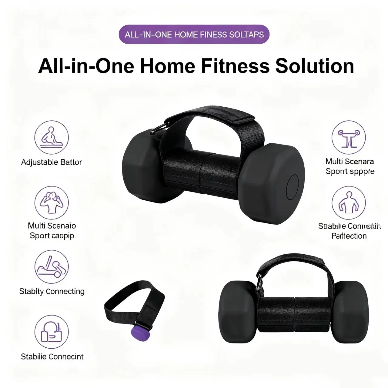 Adjustable Ankle Straps for Weightlifting & Dumbbells, Barbell/Dumbbell Ankle Cuffs, Fitness & Sports Support Gear, Ankle Straps for Resistance Training, Foot Cuffs for Leg Curls, Lifts & Extensions, Adjustable Weight Velcro Ankle Wraps for Strength